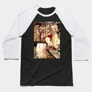 Galahad and the Sword in the Floating Stone - Arthur Rackham Baseball T-Shirt